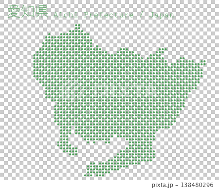 Vector illustration map material for Japan: Aichi Prefecture map 138480296