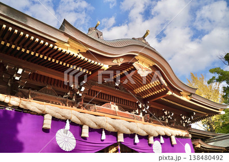 日本の神奈川県にある寒川神社 日本の神奈川県にある寒川神社 138480492