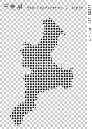 Vector illustration map material for Japan: Map of Mie Prefecture 138480528