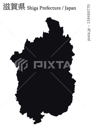 日本のベクターイラスト地図素材：滋賀県全体地図 138480770