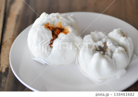 Chinese stuffed bun , steamed dumpling or steamed bun or Chinese bun 138481682