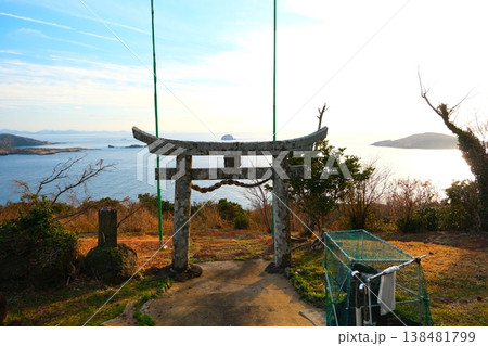 長崎県の五島列島 小値賀島 斑島園地からのサンセット 138481799