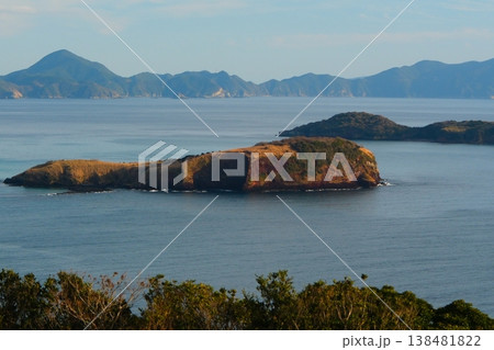 長崎県の五島列島 小値賀島 斑島園地からのサンセット 138481822