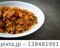 roasted crispy belly pork with salt and chili 138481991