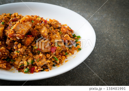 roasted crispy belly pork with salt and chili roasted crispy belly pork with salt and chili 138481991