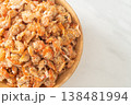dried shrimps or dried salted prawn 138481994