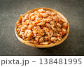 dried shrimps or dried salted prawn 138481995