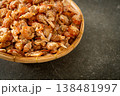 dried shrimps or dried salted prawn 138481997