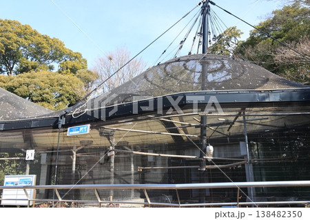神奈川県横浜市の野毛山動物園のインドクジャク棟の建物 神奈川県横浜市の野毛山動物園のインドクジャク棟の建物 138482350