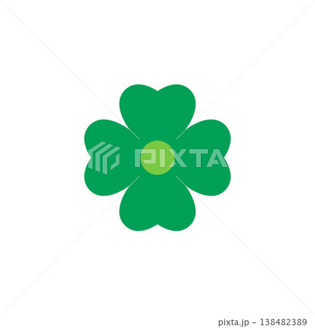 Green shamrock illustration Green shamrock illustration 138482389