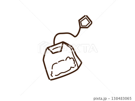 ティーバッグ 線画 ティーバッグ 線画 138483065