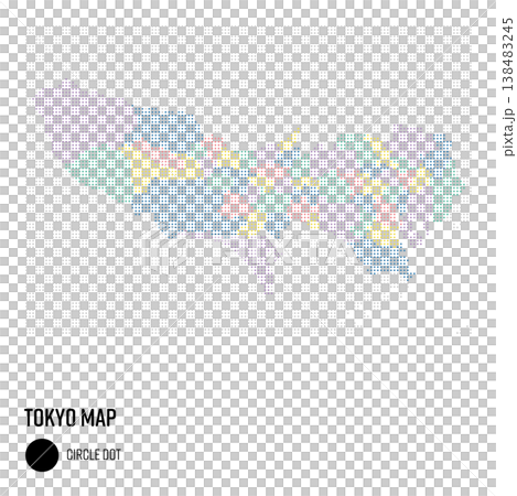 東京地圖(粗略像素計數),按市町村分組。 東京地圖(粗略像素計數),按市町村分組。 138483245