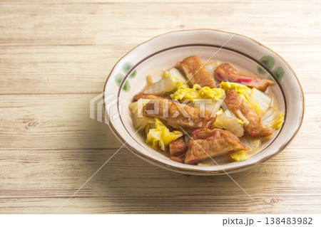 生姜天と白菜の煮物 生姜天と白菜の煮物 138483982