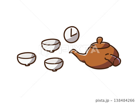 お茶を待つ カラー お茶を待つ カラー 138484266