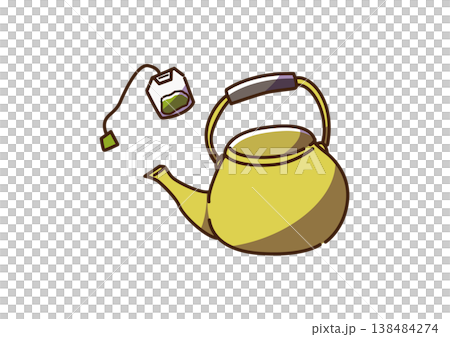 水壺和茶包（顏色） 138484274
