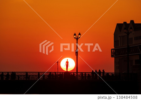 釧路の夕陽 138484508