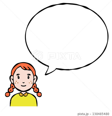 フキダシ 人物・女性・外国人・国籍 フキダシ 人物・女性・外国人・国籍 138485480
