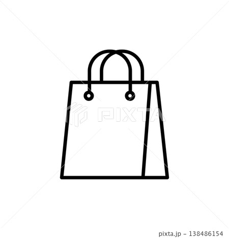 Shopping Bag Line Icon Shopping Bag Line Icon 138486154