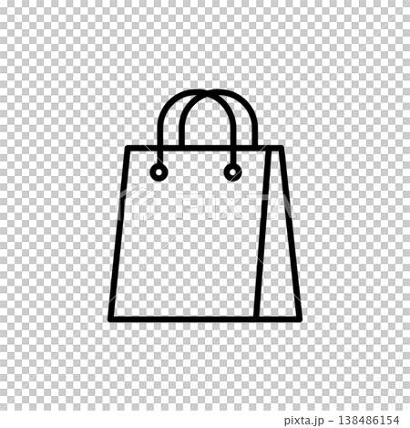 Shopping Bag Line Icon Shopping Bag Line Icon 138486154