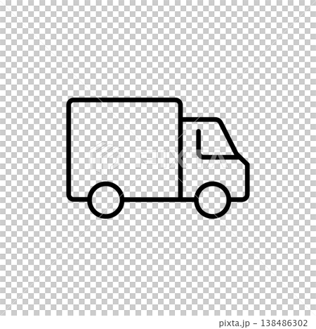 Delivery Truck Line Icon Delivery Truck Line Icon 138486302