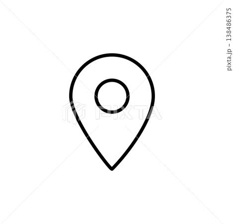 Location Pin Line Icon Location Pin Line Icon 138486375