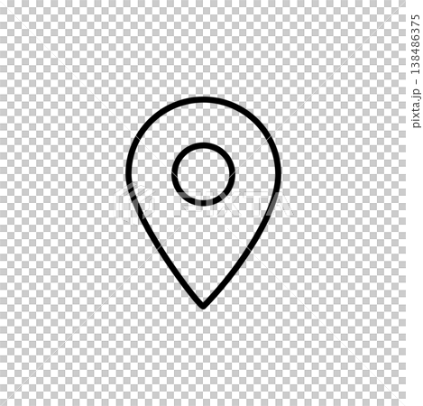 Location Pin Line Icon Location Pin Line Icon 138486375