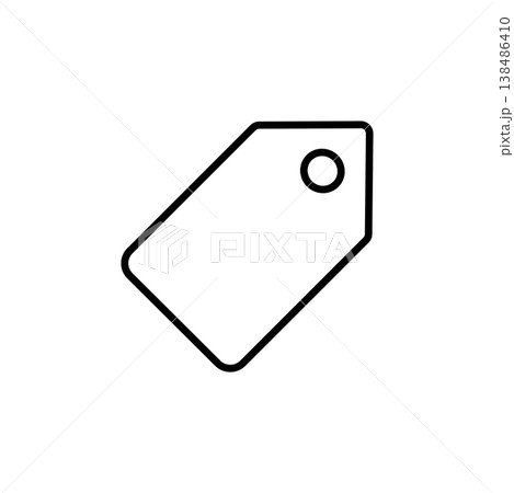 Price Tag Line Icon 138486410