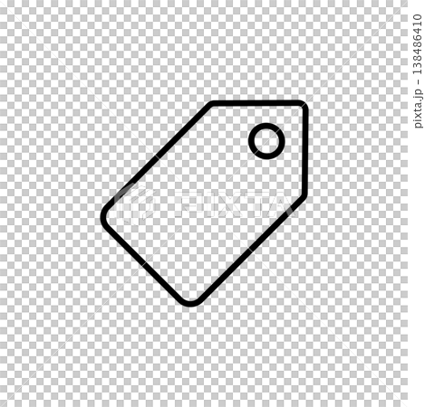 Price Tag Line Icon 138486410