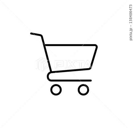 Shopping Cart Line Icon 138486473