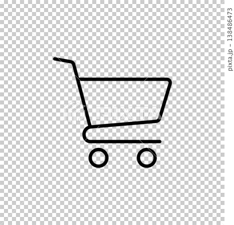 Shopping Cart Line Icon 138486473