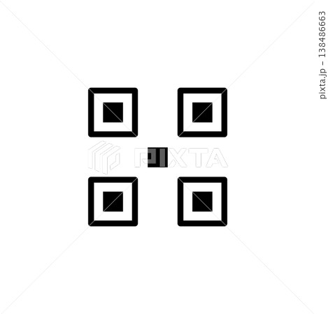 QR Code Line Icon 138486663