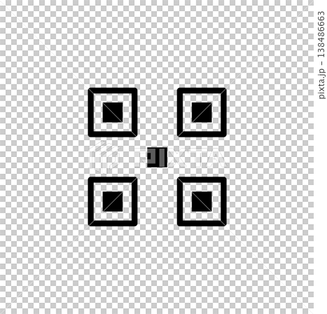 QR Code Line Icon 138486663