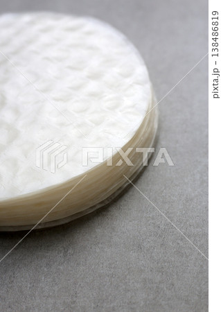 Stacked round sheets of Vietnamese rice paper Stacked round sheets of Vietnamese rice paper 138486819