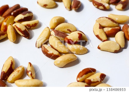 Brazil nuts contain beneficial nutrients and minerals Brazil nuts contain beneficial nutrients and minerals 138486933