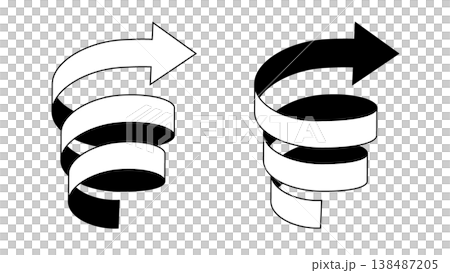 一套3D螺旋箭頭 一套3D螺旋箭頭 138487205