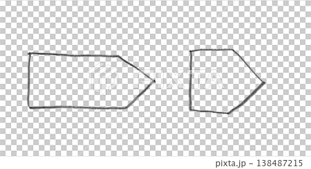 Home plate shaped arrow Home plate shaped arrow 138487215
