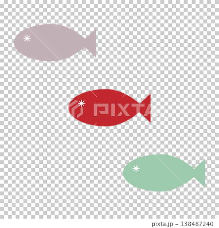 A set of simple fish illustrations (summer, sea, leisure, river, hand-drawn style, muted colors) A set of simple fish illustrations (summer, sea, leisure, river, hand-drawn style, muted colors) 138487240