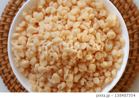 Japanese shrimp flavored Tenkasu or fried dough scraps 138487354