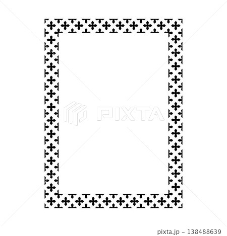 Geometric Floral Pattern Rectangle Frame Bold Repeat Star Flower Snowflake Cross Clover Ornamental Tile Border Clipart, Decorative Pattern Page Frame, Certificate Invitation Design Element, Vector Geometric Floral Pattern Rectangle Frame Bold Repeat Star Flower Snowflake Cross Clover Ornamental Tile Border Clipart, Decorative Pattern Page Frame, Certificate Invitation Design Element, Vector 138488639