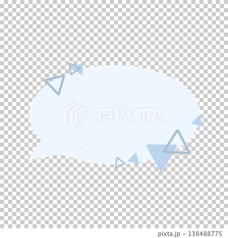 Triangle speech bubble Triangle speech bubble 138488775