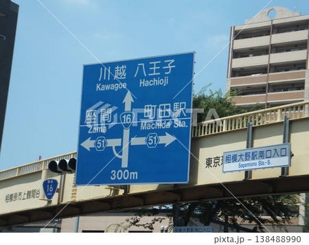 相模大野駅南口入口の交差点 相模大野駅南口入口の交差点 138488990