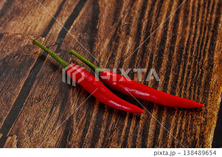 Fresh hot and spicy chili pepper Fresh hot and spicy chili pepper 138489654