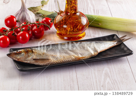 Whole salted raw herring fish Whole salted raw herring fish 138489729