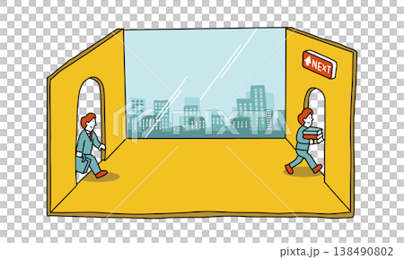 From joining a company to leaving it: The image of young people, early retirement, job hopping, and career changes. From joining a company to leaving it: The image of young people, early retirement, job hopping, and career changes. 138490802