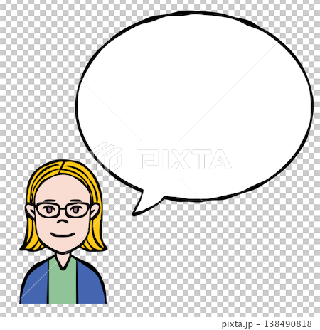 Speech bubble: Person, woman, foreigner, nationality Speech bubble: Person, woman, foreigner, nationality 138490818