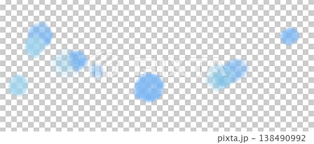 一種柔軟的、類似泡泡的裝飾材料，具有水彩紋理，帶有模糊的淺藍色和藍色漸變。 138490992