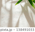 夏の和紙背景｜笹の葉影とやわらかな光 138491033