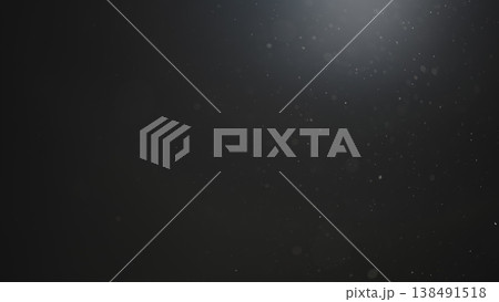Real dust particles floating in air over dark background 138491518