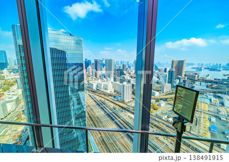 東京　港区　グランドオープンした高輪ゲートウェイシティ　LUFTBAUM展望スペース 138491915