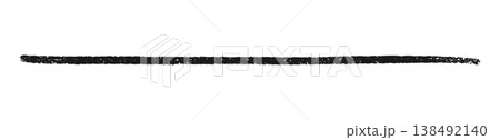 Black crayon underline with rough texture and uneven edges for text emphasis or handwritten note decoration. Horizontal stroke line with grainy finish for document highlighting or sketch element. Black crayon underline with rough texture and uneven edges for text emphasis or handwritten note decoration. Horizontal stroke line with grainy finish for document highlighting or sketch element. 138492140
